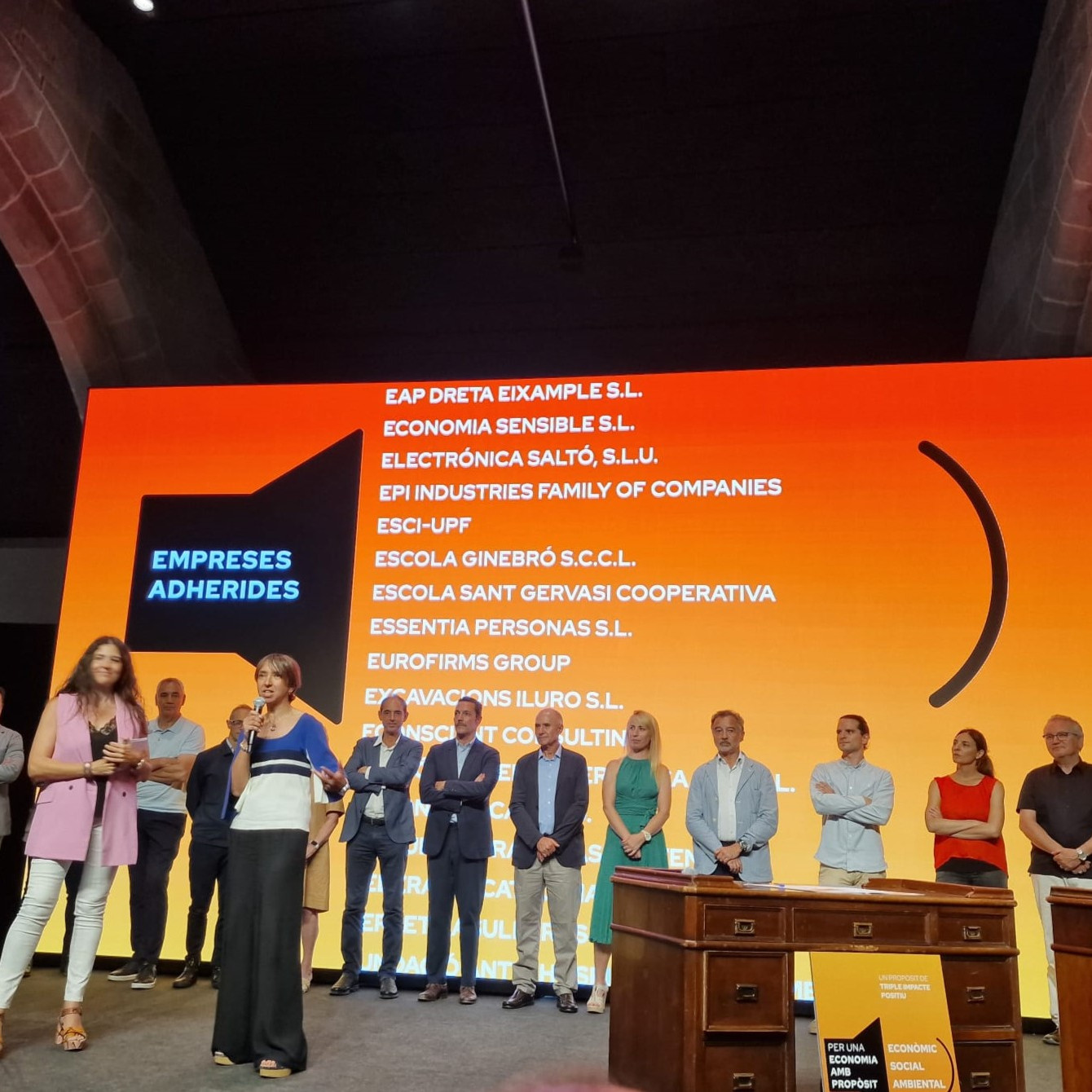 Group saltó present a la presentació i firma del manifest Empresa amb Propòsit.