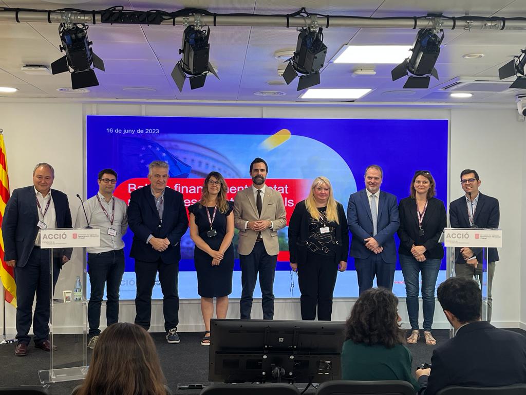 Reunió amb el conseller d'Empresa i Competitivitat a la seu d'Acció